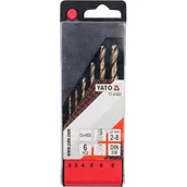 Wiertła - Yato ZESTAW WIERTEŁ DO METALU CO-HSS 6 SZTUK 2-8MM YT-41602 - miniaturka - grafika 1