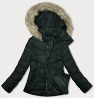 Kurtki damskie - Krótka pikowana damska kurtka zimowa J Style army (5M3153-136) - J STYLE - miniaturka - grafika 1