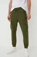 Spodnie męskie - Alpha Industries spodnie bawełniane kolor zielony 116201.142-DarkOlive - miniaturka - grafika 1