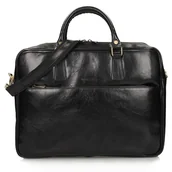 Teczki i aktówki - Teczka Skórzana Toscanio F279 - Czarna, Vintage - miniaturka - grafika 1