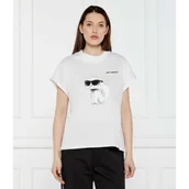 Koszulki i topy damskie - Karl Lagerfeld T-shirt IKON AQUARELLE | Loose fit - miniaturka - grafika 1