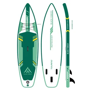 Deska SUP-2016 Black Forest, 320 x 71 x 15 cm z akcesoriami, biało-zielona - Deski SUP i akcesoria - miniaturka - grafika 1