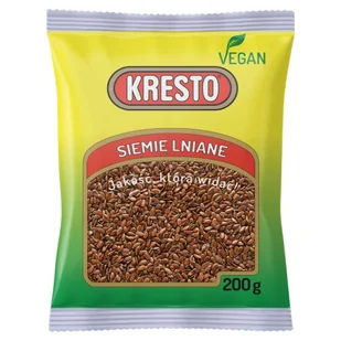 KRESTO SIEMIĘ LNIANE 200G zakupy dla domu i biura 36113520 - Zdrowa żywność - miniaturka - grafika 1