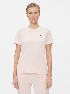 Tommy Hilfiger T-Shirt Modern WW0WW39848 Różowy Regular Fit - Koszulki i topy damskie - miniaturka - grafika 1