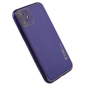 Etui i futerały do telefonów - Beline Beline Etui Leather Case iPhone 12 purpurowy/purple - miniaturka - grafika 1