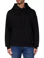 Bluzy męskie - G-STAR RAW Męska bluza z kapturem Velcro Loose od Men's, czarna (dk Black A971-6484), XL, czarny (Dk Black A971-6484), XL - miniaturka - grafika 1