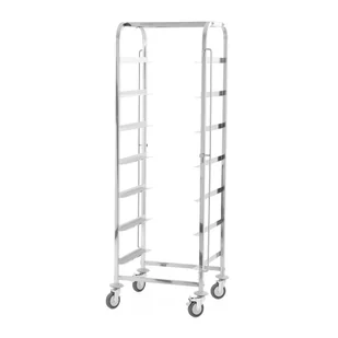 Wózek transportowy na 7 koszy do zmywarki 500x500 mm TECHNICA, Silver Line - Wózki na żywność - miniaturka - grafika 1