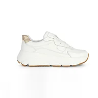 Półbuty damskie - Damskie Sneakersy GEOX D DIAMANTA B D45UFB-085NF-C1327 – Biały - miniaturka - grafika 1