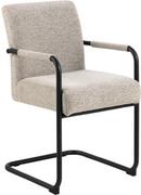 Krzesła - Krzesło z podłokietnikami Adele beżowe - miniaturka - grafika 1