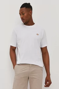 Dickies T-shirt męski kolor biały gładki - Koszulki męskie - miniaturka - grafika 1