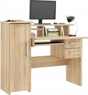 Biurka - Biurko MartigoPlus Biurko z szufladami i półkami do pokoju dziecięcego Robson sonoma - miniaturka - grafika 1