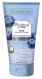 Bielenda Blueberry C-TOX Nawilżająco - Rozświetlający Mus Do Mycia Twarzy 135g - Kosmetyki do mycia twarzy - miniaturka - grafika 1