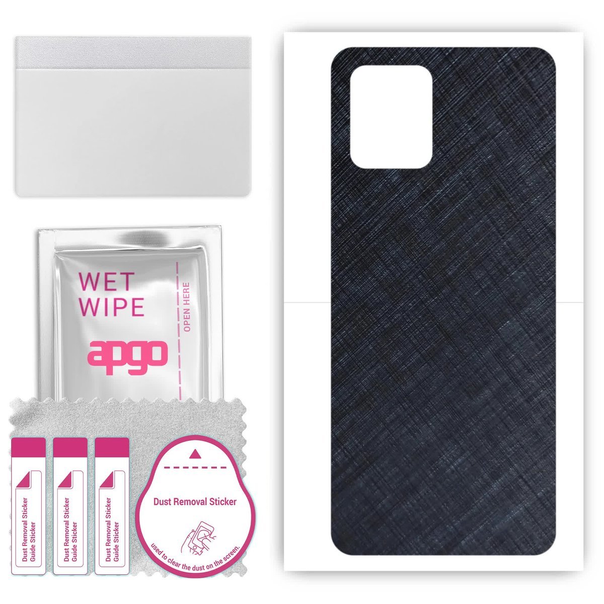 Folia naklejka skórka strukturalna na TYŁ do Vivo Y15C - Tytan Niebieski - apgo SKINS