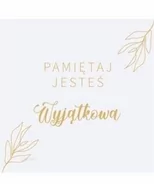 Obrusy i serwetki - SZARON Podstawka korkowa - Pamiętaj jesteś wyjątkowa - praca zbiorowa - miniaturka - grafika 1