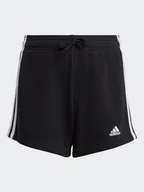 Spodenki damskie - adidas Szorty sportowe Essentials 3-Stripes Shorts IC3631 Czarny Regular Fit - miniaturka - grafika 1