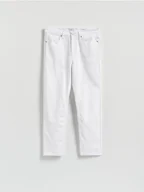 Spodnie męskie - Reserved - Jeansy straight fit - biały - miniaturka - grafika 1