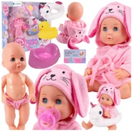 Zabawki interaktywne dla dzieci - Lalka Bobas Pływająca z Akcesoriami do Kąpieli i Butelką Z917 - miniaturka - grafika 1