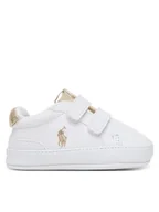 Buty dla dziewczynek - Polo Ralph Lauren Niechodki RL03389102 Heritage Court II EZ Biały - miniaturka - grafika 1
