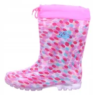 Buty dla dziewczynek - Lico Kalosze Dziecięce Różowe Wysokie 30 J1A - miniaturka - grafika 1