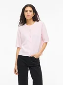 Swetry damskie - Vila Kardigan "Viliga" w kolorze jasnoróżowym - miniaturka - grafika 1