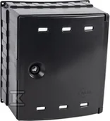 Zawory i kraniki - Szafka gazowa na zawór, 300x340x200, naścienna, z tworzywa - grafitowa - miniaturka - grafika 1