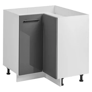 Szafka kuchenna stojąca narożna Frida kolor grafitowy połysk - Szafki kuchenne - miniaturka - grafika 1