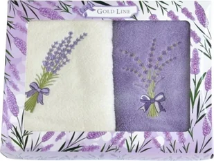 Zestaw upominkowy ręczników Lavender 50x100 cm 2 szt. - bawełna - Ręczniki - miniaturka - grafika 1