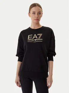 EA7 Emporio Armani Bluza 7W000416 AF12473 MC021 Czarny Relaxed Fit - Bluzy damskie - miniaturka - grafika 1