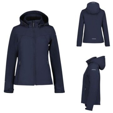 Kurtka softshell damska Icepeak Brenham wiatroszczelna oddychająca 38