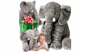 Maskotki i pluszaki - Słoń Przytulanka Pluszowy Miś Mega Wielki Słonik Na Prezent Dla Dziecka Jaś - miniaturka - grafika 1