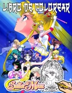 Science-fiction - Sailor moon Libro de colorear: Un libro puede ayudarlo a amar más la vida después de horas de fatiga, estrés, equilibrio de vida, las páginas para ... de Sailor Moon en una pose de acción. - miniaturka - grafika 1