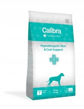 Calibra Veterinary Diet Dog Hypoallergenic Skin & Coat, łosoś - 12 kg