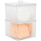 Kubki na szczoteczki do zębów - Pojemnik Organizer Na Waciki patyczki kosmetyczne - miniaturka - grafika 1