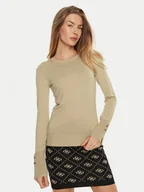 Swetry damskie - Guess Sweter W2YR30 Z2V62 Beżowy Regular Fit - miniaturka - grafika 1