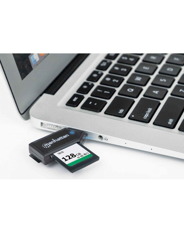 MANHATTAN Czytnik kart uniwersalny 24-w-1 USB 2.0 Zewnętrzny, Czarny 101677