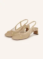 Czółenka - Odissì Czółenka Z Odkrytą Piętą Alice beige - miniaturka - grafika 1