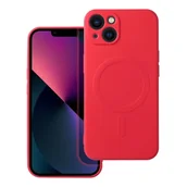 Etui i futerały do telefonów - OEM Futerał Silicone Mag Cover Do Iphone 13 Czerwony - miniaturka - grafika 1