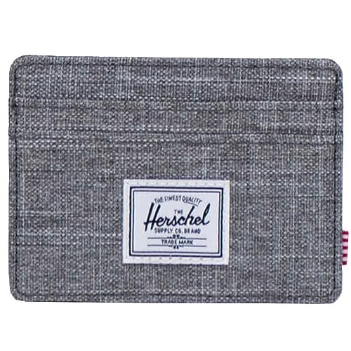 Herschel Charlie portfel na karty, jeden rozmiar, Raven Crosshatch, Przecięcie w kruku, One Size, Casual