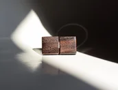 Spinki do mankietów i krawatów - Spinki do mankietów z egzotycznego drewna - miniaturka - grafika 1