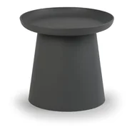 Ławy i stoliki kawowe - Plastikowy stolik kawowy FUNGO średnica 500 mm, szary - miniaturka - grafika 1