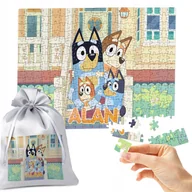 Puzzle - PUZZLE 252 el. BLUEY BLUE - IDEALNY PREZENT NA ŚWIĘTA CHOINKĘ TWOJE IMIĘ - miniaturka - grafika 1