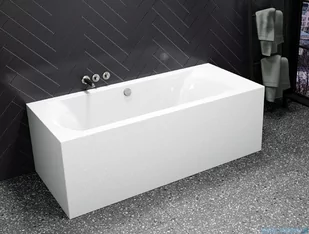 Riho Linares Plug&amp;Play wanna prostokątna przyścienna 170x75cm lewa z obudową + nóżki B141019005 - Wanny z hydromasażem - miniaturka - grafika 1