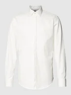 Koszule męskie - Koszula biznesowa o kroju slim fit z kołnierzykiem typu kent - miniaturka - grafika 1