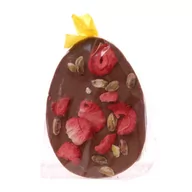 Płatki śniadaniowe i musli - Pisanka Czekolada Mleczna Truskawka i Pistacja 70 g - Santini - miniaturka - grafika 1