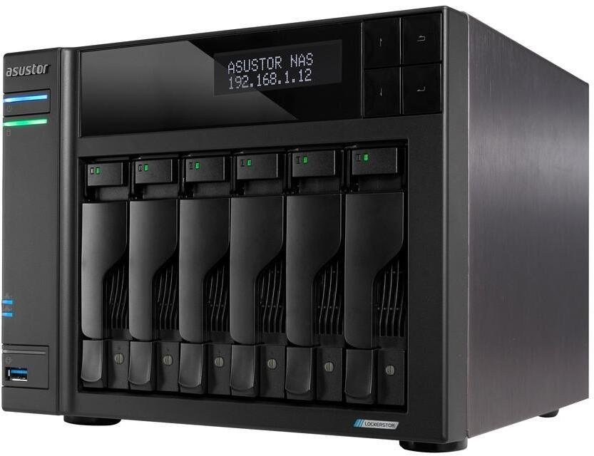 Serwer Asustor Asustor LOCKERSTOR 6 Gen2 NAS Desktop Intel® Celeron® N5105 8 GB DDR4 HDD ADM Czarny AS6706T V2