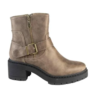 CHATTAWAK Damskie 18KLINATAUPE39 Botki, szarobrązowe, 39 EU, Szarobrązowy, 39 EU - Botki damskie - miniaturka - grafika 1