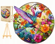 Puzzle - PUZZLE DREWNIANE KOLIBER WITRAŻ 300 ELEMENTÓW KOLIBER W DREWNIANYM PUDEŁKU - miniaturka - grafika 1