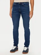 Spodnie męskie - Pepe Jeans Jeansy PM207388 Granatowy Slim Fit - miniaturka - grafika 1