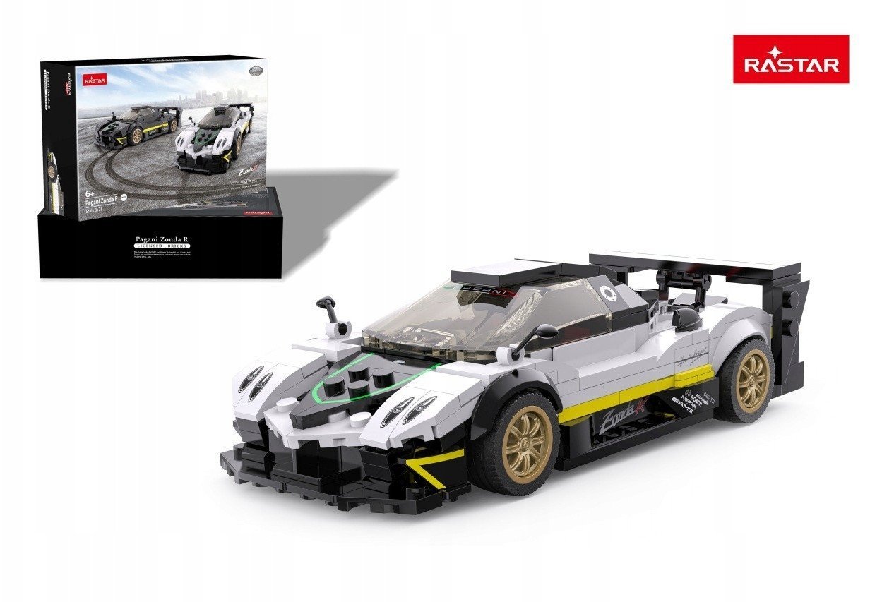 Autko 1:28 Pagani Zonda R Klocki Biały RASTAR EDUKAMP