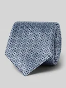 Krawaty i muchy męskie - Krawat z jedwabiu ze wzorem na całej powierzchni (7,5 cm) - miniaturka - grafika 1